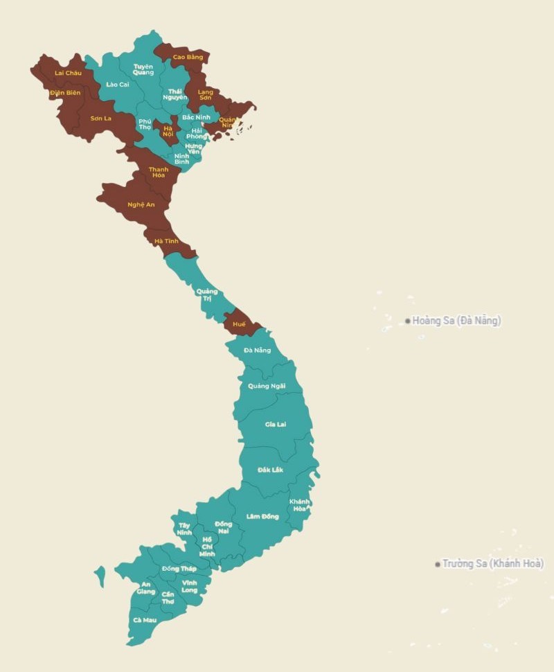 Vietnam S New Look A Redesigned Map With Half The Number Of Provinces Vietnam New Map (1)(1) 